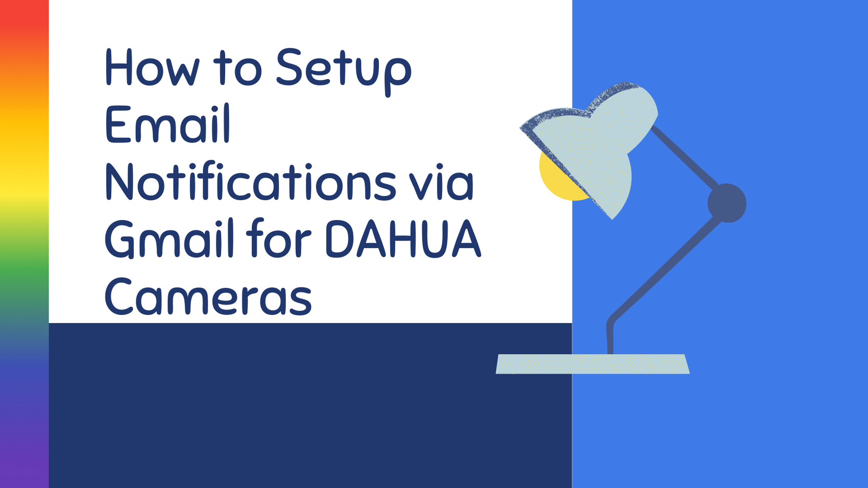 How to Setup Email Notifications via Gmail for DAHUA Cameras