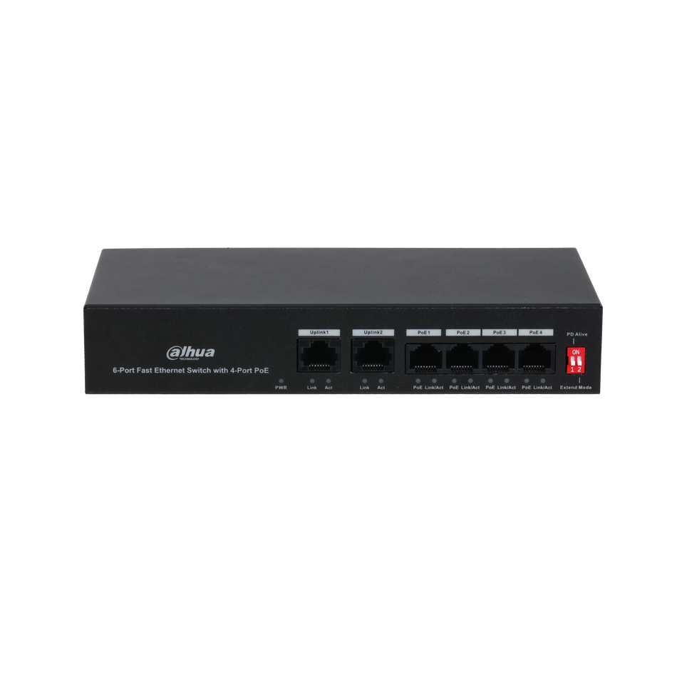 DAHUA PFS3006-4ET-36 6-Port Fast Ethernet Switch with 4-Port PoE