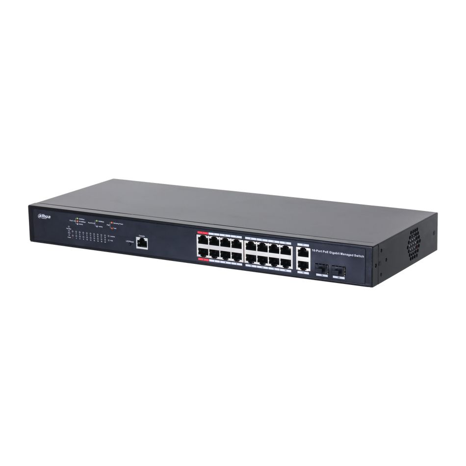 DAHUA PFS4218-16GT-130 18-Port Managed Gigabit Switch with 16-Port PoE