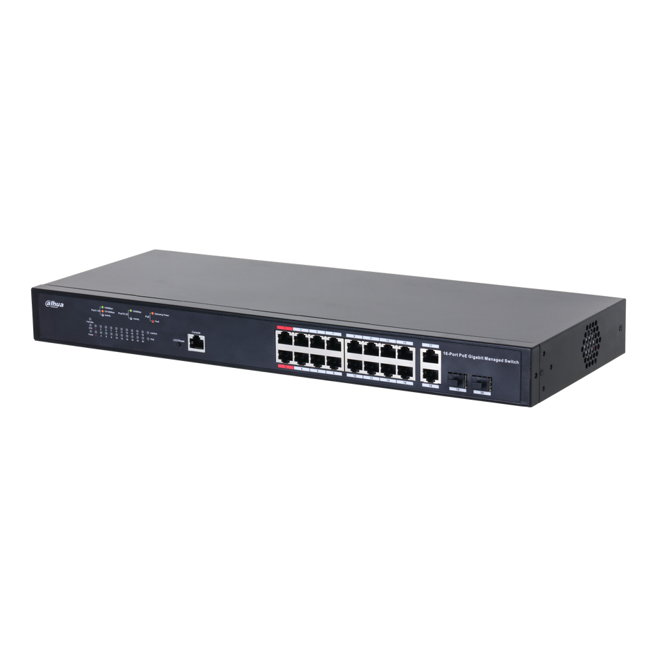 DAHUA PFS4218-16GT-230 18-Port Managed Gigabit Switch with 16-Port PoE